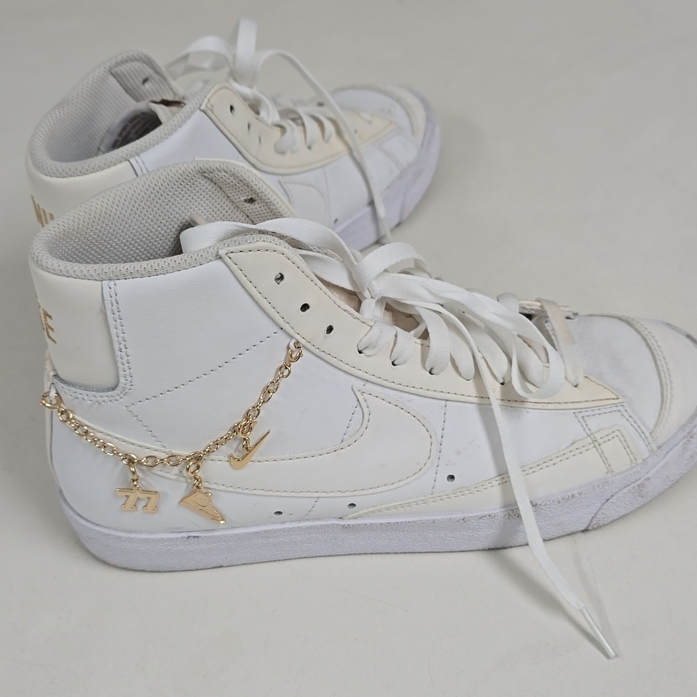 Nike Blazer Mid 77 LX "Lucky Charms" White Gold women's US DM0850…